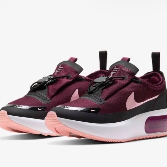 NEW WITH BOX NIKE AIR‎ MAX DIA WINTER MAROON WOMEN Sz 8.5 SLIP-ON SNEAKER SHOES - Picture 4 of 11